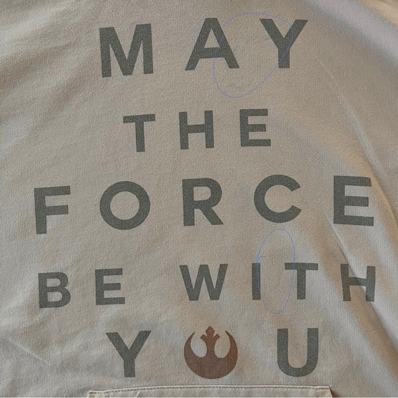 Her Universe Star Wars May The Force Be With You Pink Cowell Neck Sweatshirt - Picture 7 of 8